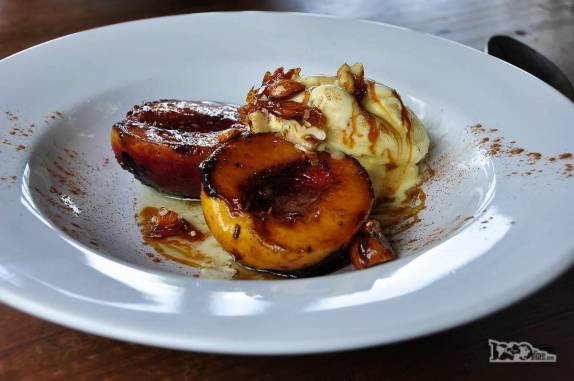 Nossa deliciosa sobremesa no restaurante La Huerta, Punta del Este, no litoral do Uruguai